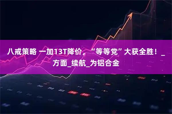 八戒策略 一加13T降价，“等等党”大获全胜！_方面_续航_为铝合金